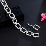 Cuban Silver Hand Bracelet Bangle for Women Anniversary S7025