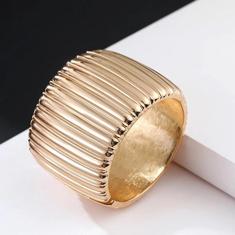 Punk Hiphop Geometric Bangles Women African Bangle&Bracelets