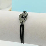Rose Stainless Steel Handcuff Rope Bracelet Menottes Bijoux Corde Bracelet