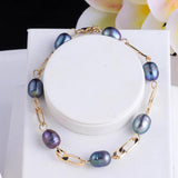 Cring Coco Freshwater Pearl Bracelet Women's Plated Chain & Link Bracelets