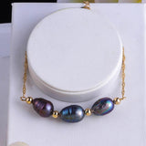 Cring Coco Freshwater Pearl Bracelet Women's Plated Chain & Link Bracelets
