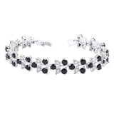 Green Stones 925 Stamp Dubai Bracelet Women Wedding Birthday Jewelry