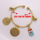 Islamic Ayatul Kursi Allah Copper Baby Child Bangles
