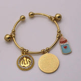Islamic Ayatul Kursi Allah Copper Baby Child Bangles