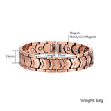 Escalu Copper Plating Magnetic Men Bracelet 21pcs Magnets