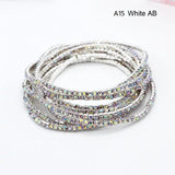 20pcs Elastic Crystal Beads 2mm Rhinestone Bracelet Jewelry for Summer