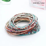 20pcs Elastic Crystal Beads 2mm Rhinestone Bracelet Jewelry for Summer