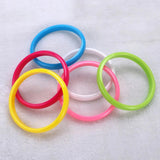 18 pcs Colorful Loop Bracelet Plastic Bangle Bracelets for Children