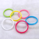 18 pcs Colorful Loop Bracelet Plastic Bangle Bracelets for Children