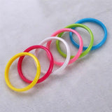 18 pcs Colorful Loop Bracelet Plastic Bangle Bracelets for Children