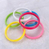 18 pcs Colorful Loop Bracelet Plastic Bangle Bracelets for Children