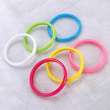 18 pcs Colorful Loop Bracelet Plastic Bangle Bracelets for Children