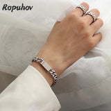 Ropuhov 925 Silvery Needle European American Bracelet