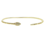 Red Green 3 Colors Micro Pave CZ Snake Bangle Bracelet