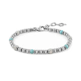 Summer High Stainless Steel Stone Bead Bracelet Couple Gift