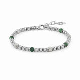 Summer High Stainless Steel Stone Bead Bracelet Couple Gift