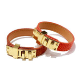 Kirykle Metal Clasp Bracelet for Women Rock Punk