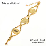 Turkish Ottoman Symbol Coin Bracelet 24CM for Women