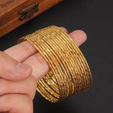 15pcs Ethiopian Bangle Bracelet Dubai Jewelry Big Circle Bangles