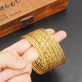 15pcs Ethiopian Bangle Bracelet Dubai Jewelry Big Circle Bangles