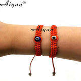 12 Pieces 6MM Glass Eyes & Red Eyes Baby Size Bracelets with Exorcism Protection