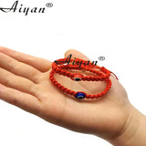 12 Pieces 6MM Glass Eyes & Red Eyes Baby Size Bracelets with Exorcism Protection