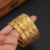 Dubai Bangles Women Men Bracelets African European Ethiopia Jewelry