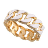 Colorful Enamel Statement Plated Bracelet Cuff Bangle for Women Girls