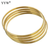 7pcs Stainless Steel Bangle Set Gold/Rose/Silver Party Birthday Jewelry