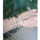 7pcs Stainless Steel Bangle Set Gold/Rose/Silver Party Birthday Jewelry