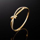CZ Crystal Bracelet Cross Stainless Steel Bangle Jewelry Gift