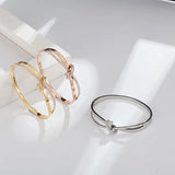 CZ Crystal Bracelet Cross Stainless Steel Bangle Jewelry Gift