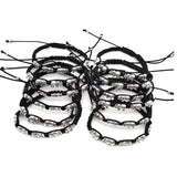 12 Five Elephant Woven Bracelets Good Luck Wealth Symbol