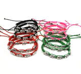 12 Five Elephant Woven Bracelets Good Luck Wealth Symbol