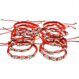12 Five Elephant Woven Bracelets Good Luck Wealth Symbol