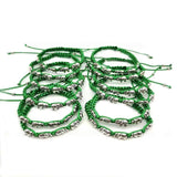 12 Five Elephant Woven Bracelets Good Luck Wealth Symbol