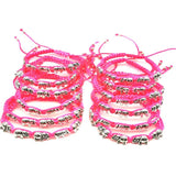 12 Five Elephant Woven Bracelets Good Luck Wealth Symbol