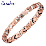 Women Health Magnetic Bio Bracelet Link Chain Bangle Ladies Jewelry