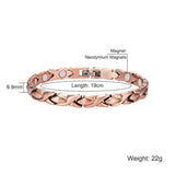 Women Health Magnetic Bio Bracelet Link Chain Bangle Ladies Jewelry