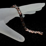 Women Health Magnetic Bio Bracelet Link Chain Bangle Ladies Jewelry