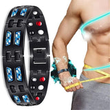 Men Titanium Bracelet Magnets Slimming Bracelet Health Care Jewelry