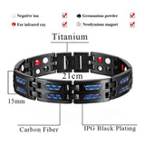 Men Titanium Bracelet Magnets Slimming Bracelet Health Care Jewelry
