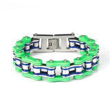 Punk Rock Hip Hop Biker Bracelet Stainless Steel Chain Motorcycle Style Jewelry