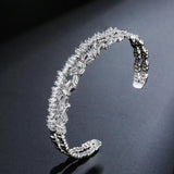 Silver Tennis Bracelet Women's Bangle Christmas Gift Jewelry