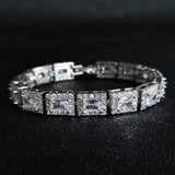 Silver Tennis Bracelet Women's Bangle Christmas Gift Jewelry