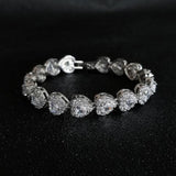 Silver Tennis Bracelet Women's Bangle Christmas Gift Jewelry