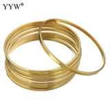 7pcs Bohemian Metal Bracelet Set for Women Punk Boho Bangle Stainless Steel