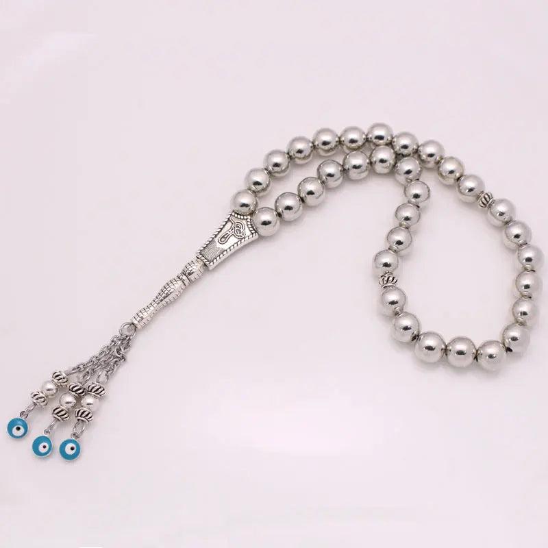 Stainless Steel Ottoman Prayer Beads Muslim Tasbih Rosary Bracelet
