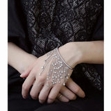 Tassel Bracelet With Cubic Zirconia Stone Bangles Wedding Women Jewelry Gift