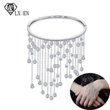 Tassel Bracelet With Cubic Zirconia Stone Bangles Wedding Women Jewelry Gift